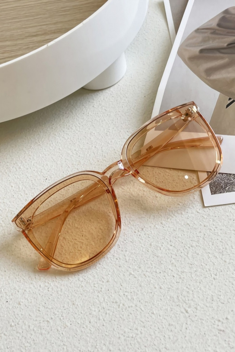 One Pc New Stylish Five Colors Round Shape Plastic Frame Glasses Legs Polarized Uv Protection Sunglasses