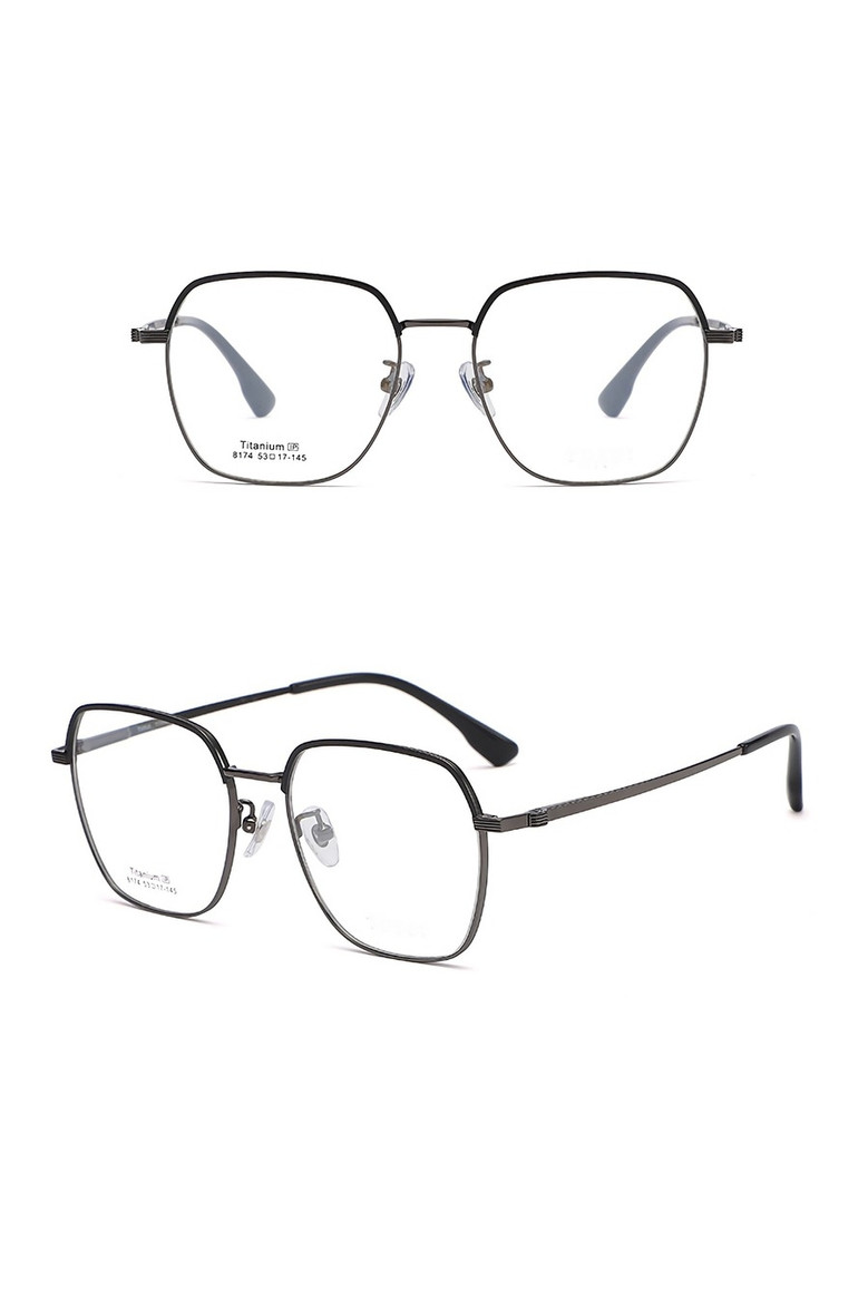 One Pc New Stylish Four Colors Square Shape Metal Frame Glasses