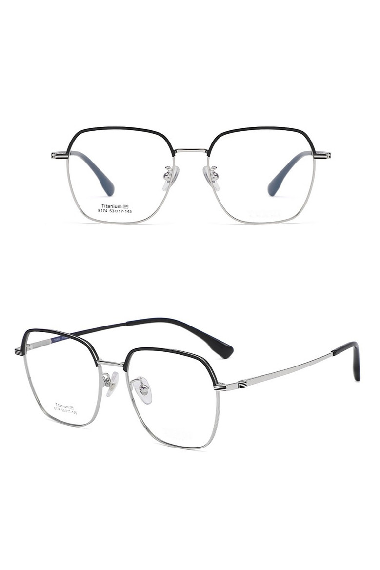 One Pc New Stylish Four Colors Square Shape Metal Frame Glasses