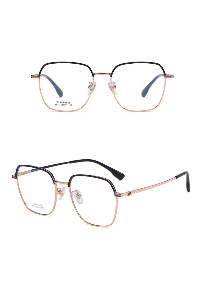 One Pc New Stylish Four Colors Square Shape Metal Frame Glasses