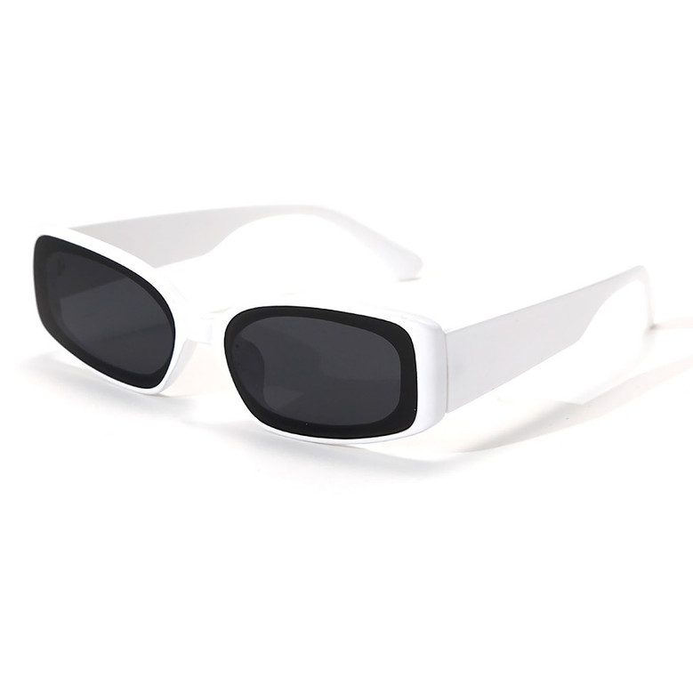 One Pc New Stylish Nine Colors Square Shape Plastic Small Frame Polarized Uv Protection Sunglasses
