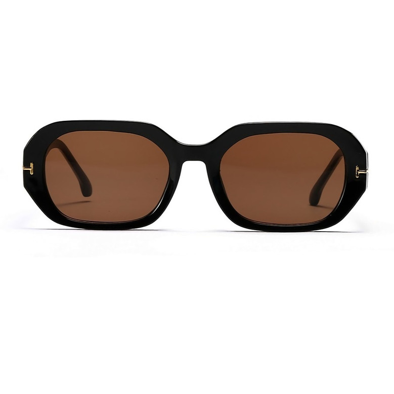 One Pc New Stylish Six Colors Square Shape Plastic Small Frame Polarized Uv Protection Sunglasses