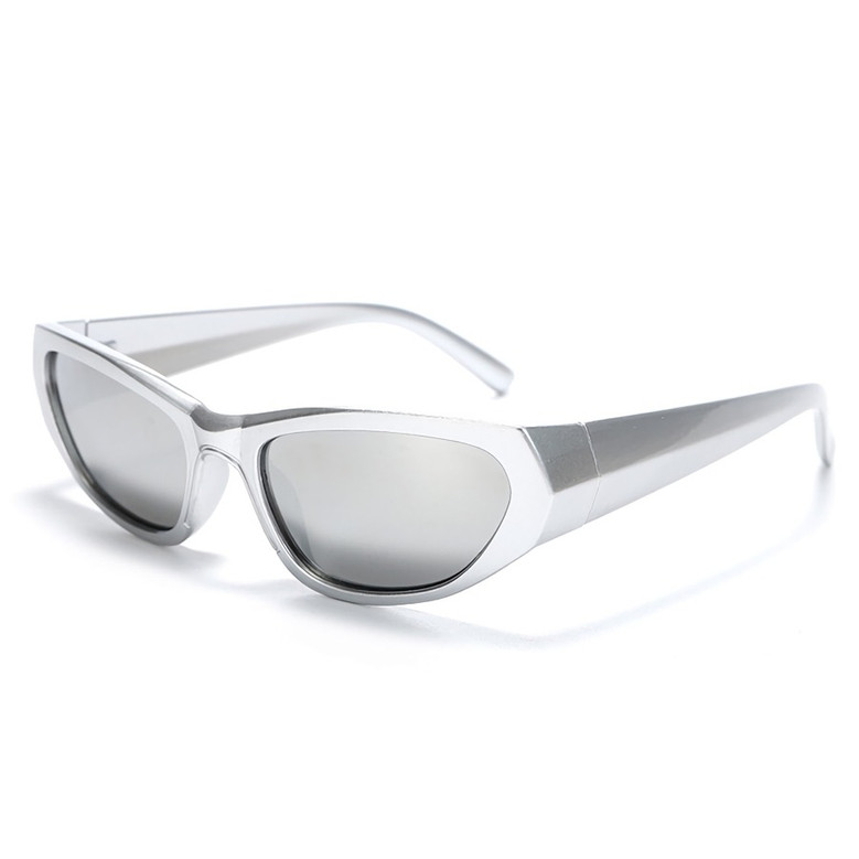One Pc New Stylish Ten Colors Geometry Shape Plastic Small Frame Polarized Uv Protection Sunglasses