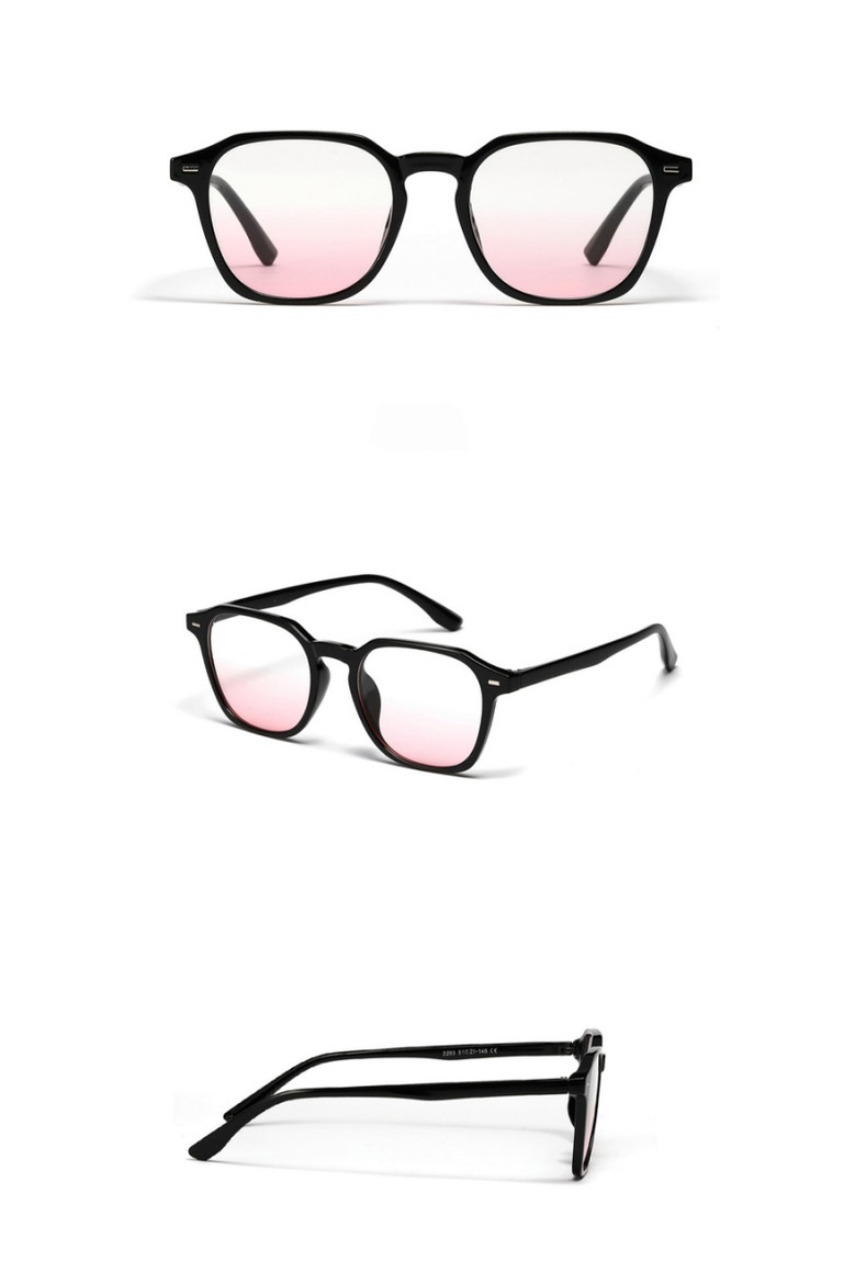 One Pc New Stylish Two Colors Square Plastic Frame Polarized Uv Protection Sunglasses