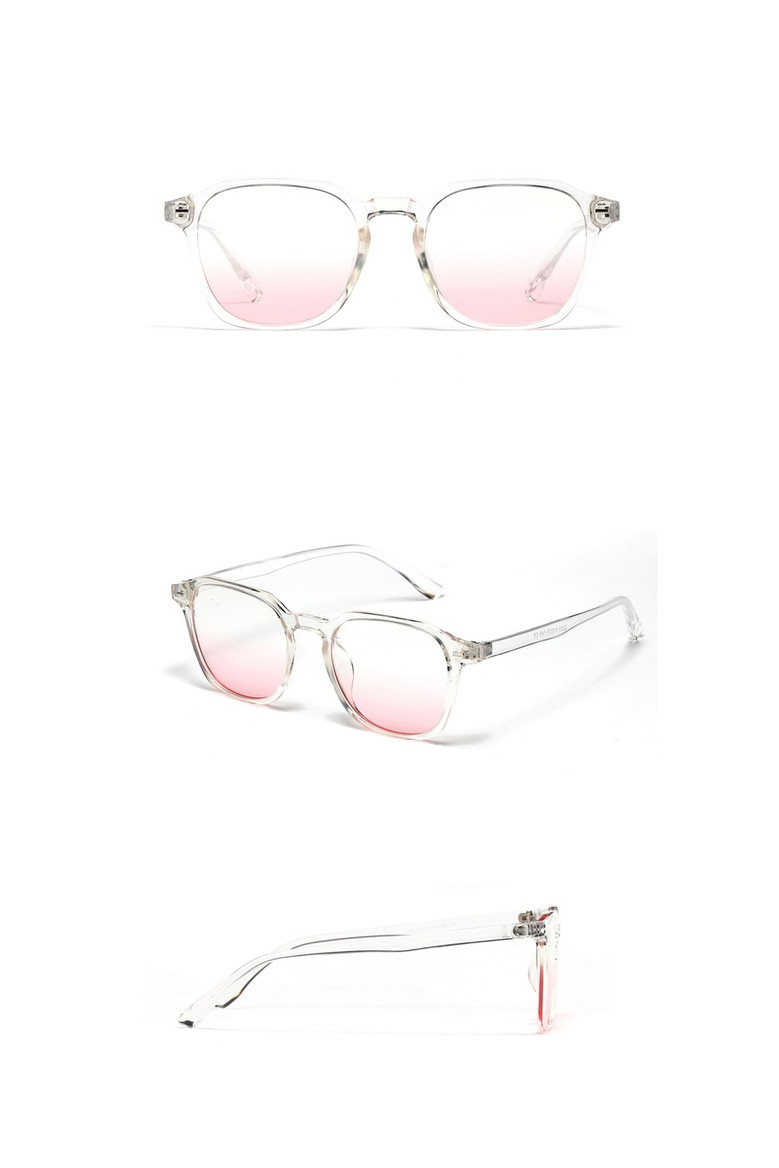 One Pc New Stylish Two Colors Square Plastic Frame Polarized Uv Protection Sunglasses