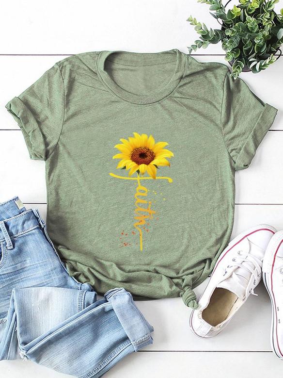 Sunflower Faith Graphic Tee