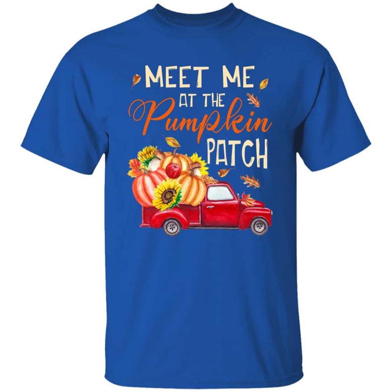 Meet Me At The Pumpkin Patch Funny Fall Sayings Graphic Design Printed Casual Daily Basic Unisex T-Shirt