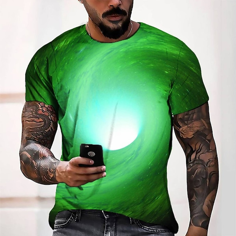 【CPGN STUDIO】DTP 3D CLEVER Short Sleeve T-shirt Fashion T-Shirts For Men 3d Print Men's T-Shirts Street