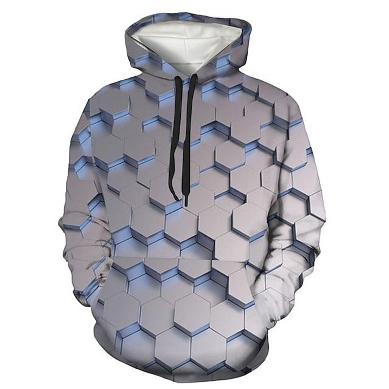 Geometric 3d hoodie best sale