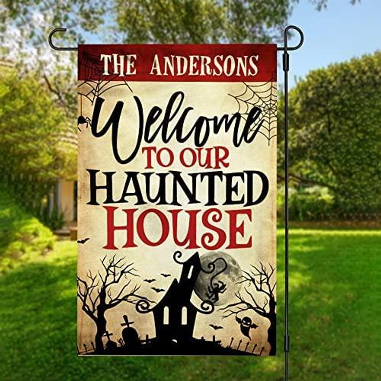 Halloween Haunted Flag Halloween House Garden Flag Halloween Flag Home Decoration Gift For Family Friend Halloween House Banner