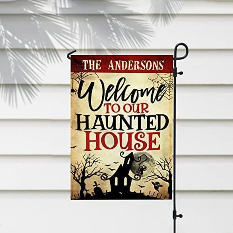 Halloween Haunted Flag Halloween House Garden Flag Halloween Flag Home Decoration Gift For Family Friend Halloween House Banner