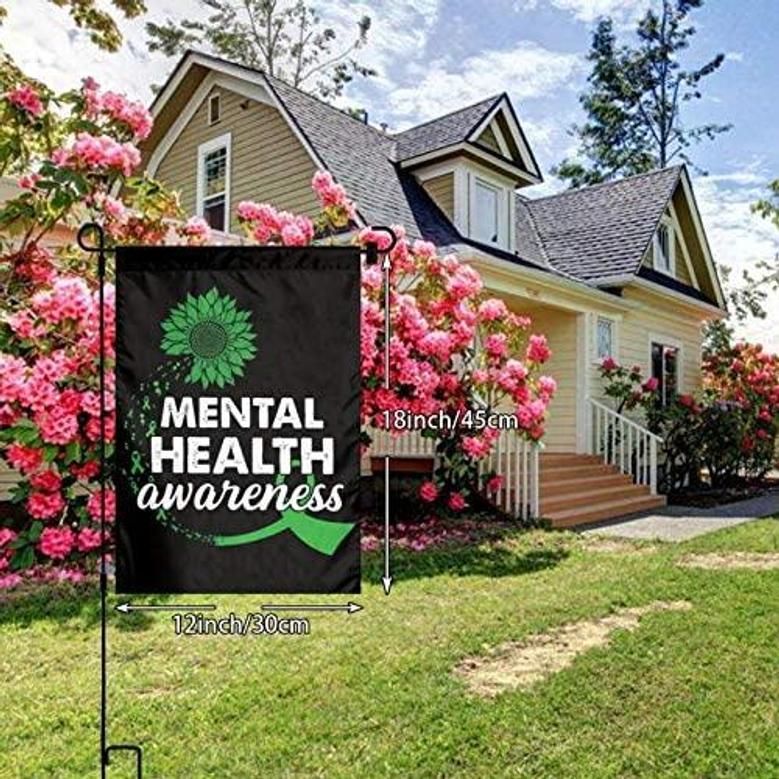 Garden Flags 12x18 Inch Mental Health Awareness Beautiful Personalized Patterns-durable And Fade Resistant Flag