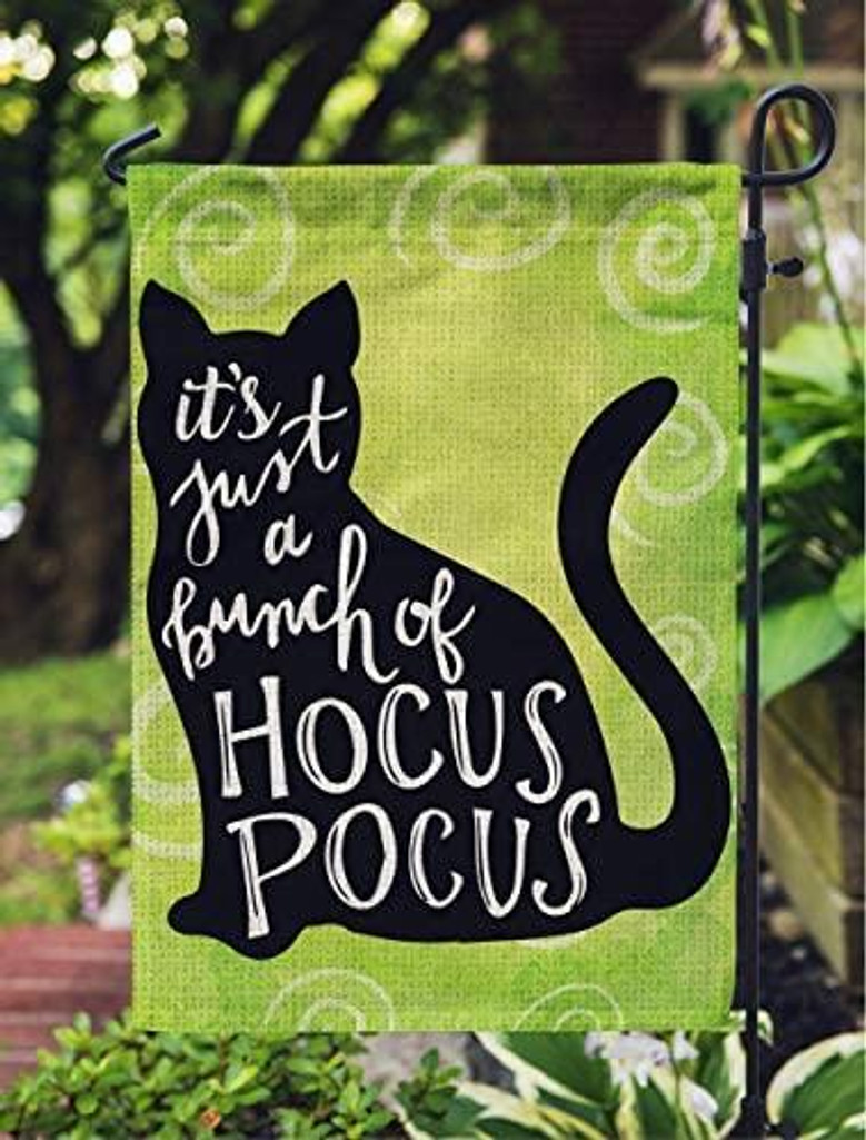 Halloween Garden Flag Decoration For Halloween Decoration, Its Just A Bunch Of Hocus Pocus Flag Double Sided Flag