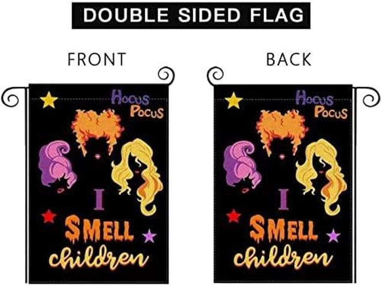 12 X 18 Inch Double Sided Halloween Garden Flag For Outdoor Yard Decorations, Fine Yard Decoration Double-sided Flag, Halloween Party Decoration Yard Sign