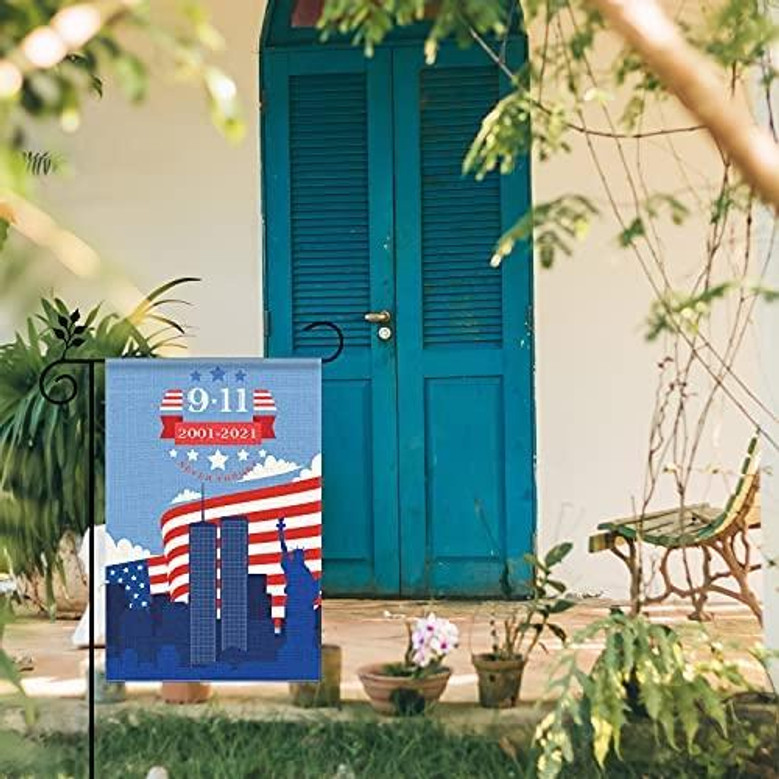 9/11 Flag, Garden Flag 9/11 20th Anniversary Decorative Flag America Flag Outdoor Decor Small Garden Flag