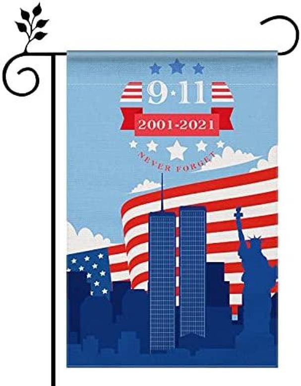 9/11 Flag, Garden Flag 9/11 20th Anniversary Decorative Flag America Flag Outdoor Decor Small Garden Flag