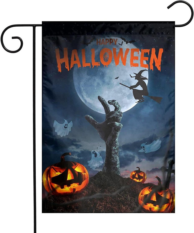 Halloween Garden Flag Outdoor Decor Double Side 12x18inch