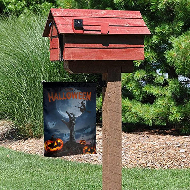 Halloween Garden Flag Outdoor Decor Double Side 12x18inch