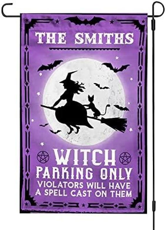 Witch Parking Only Halloween Flag Halloween House Garden Flag Halloween Flag Home Decoration Gift For Family Friend Halloween House Banner