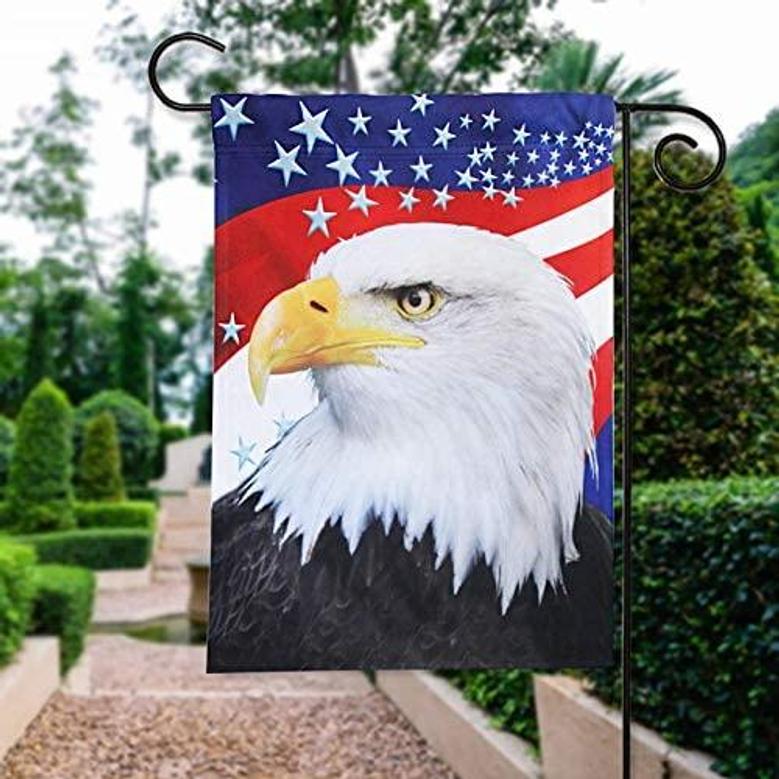 Eagle America Patriotic Garden Flag- July 4th American Independence Day Decorative Yard Flags Banner Double Sided Patriotic Party Decor