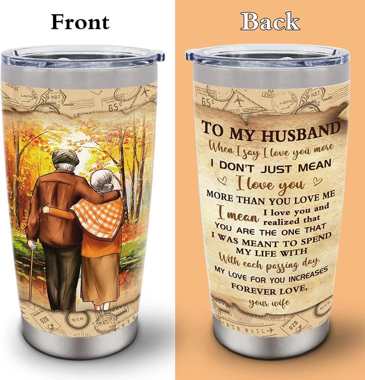Husband Birthday Gift Coffee Tumbler, Gifts For Husband From Wife, Father Day Gifts For Men Him, To My Husband Gift Ideas, Anniversary Wedding Gift For Husband, Christmas Gift Coffee Cup Mugs 20oz