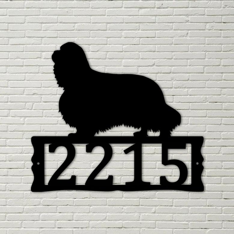 Cavalier King Charles Spaniel - House Numbers - Metal Address Plaque for House, Address Number, Metal Address Sign, House Numbers