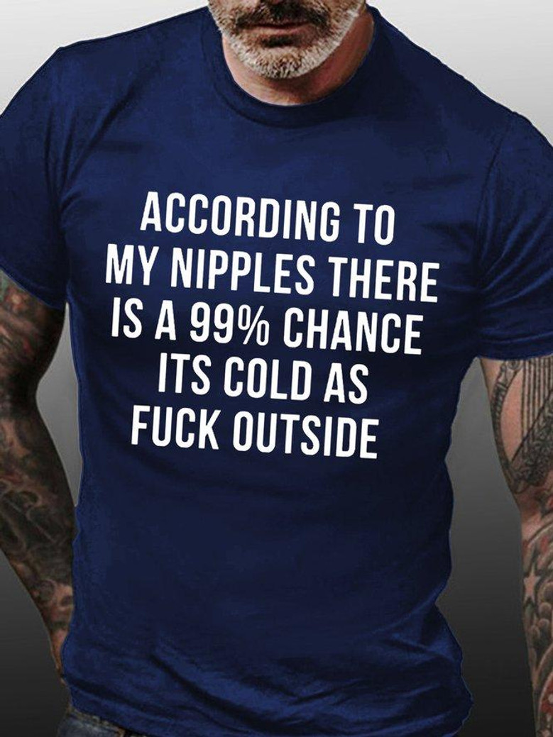 According To My Nipples There Is A 99% Chance Its Cold As Fuck