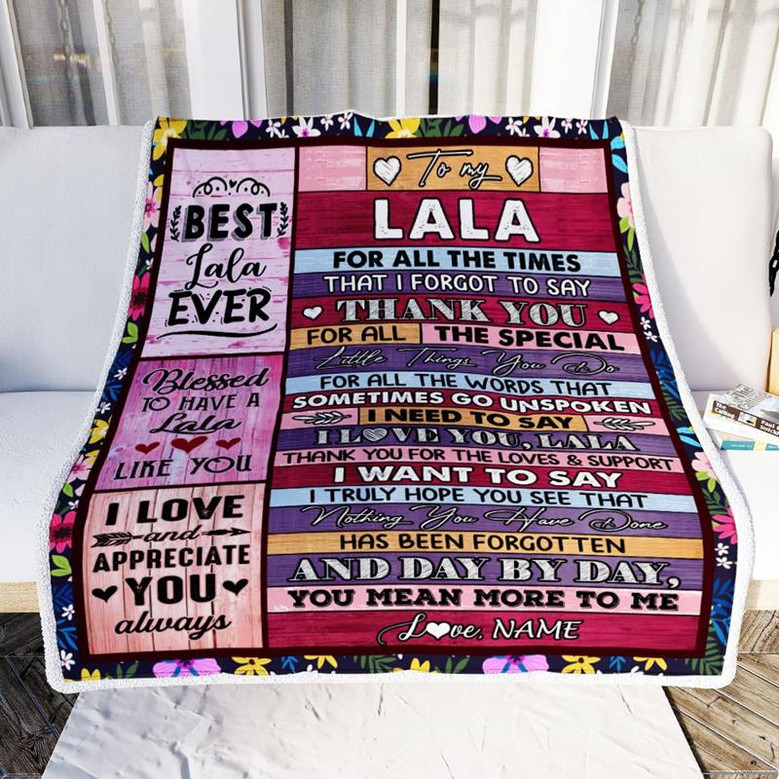 Personalized Granddaughter/Grandson Fleece Throw Blanket/Quilt/Pillow Cover - Gift Idea For Christmas From Grandma - Just Hold It Really Tight main image 1