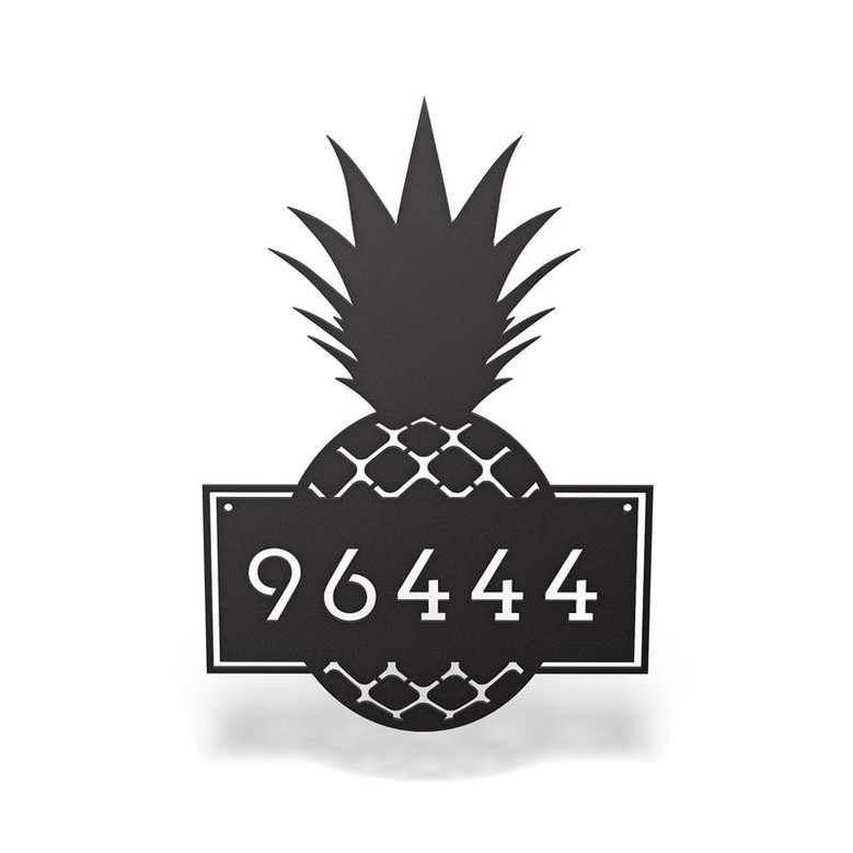 Custom Metal Pineapple Address Sign, Front Door Decor Custom Metal Pineapple Address Sign, Front Door Decor