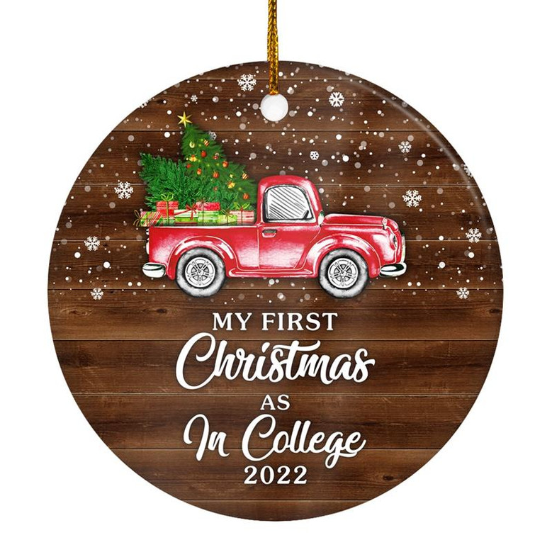 My First Christmas As In College Ornament 2022 New In College Decoration Christmas Tree Ornament