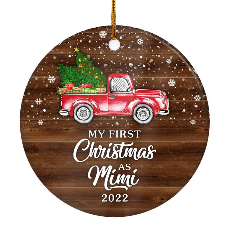 My First Christmas As Mimi Ornament 2022 New Mimi Decoration Christmas Tree Ornament