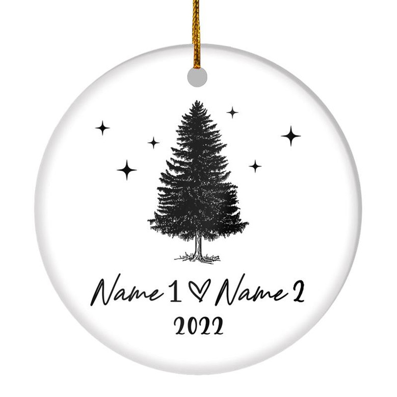 Personalized Couple Names Our First Christmas Together 2022 1st ...