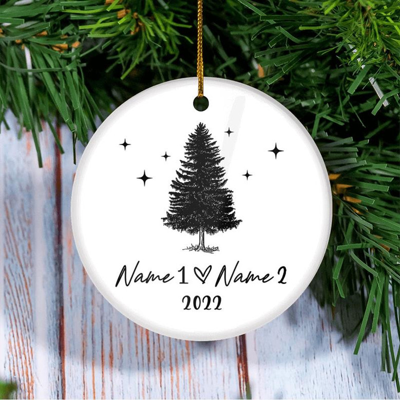 Personalized Couple Names Our First Christmas Together 2022 1st ...
