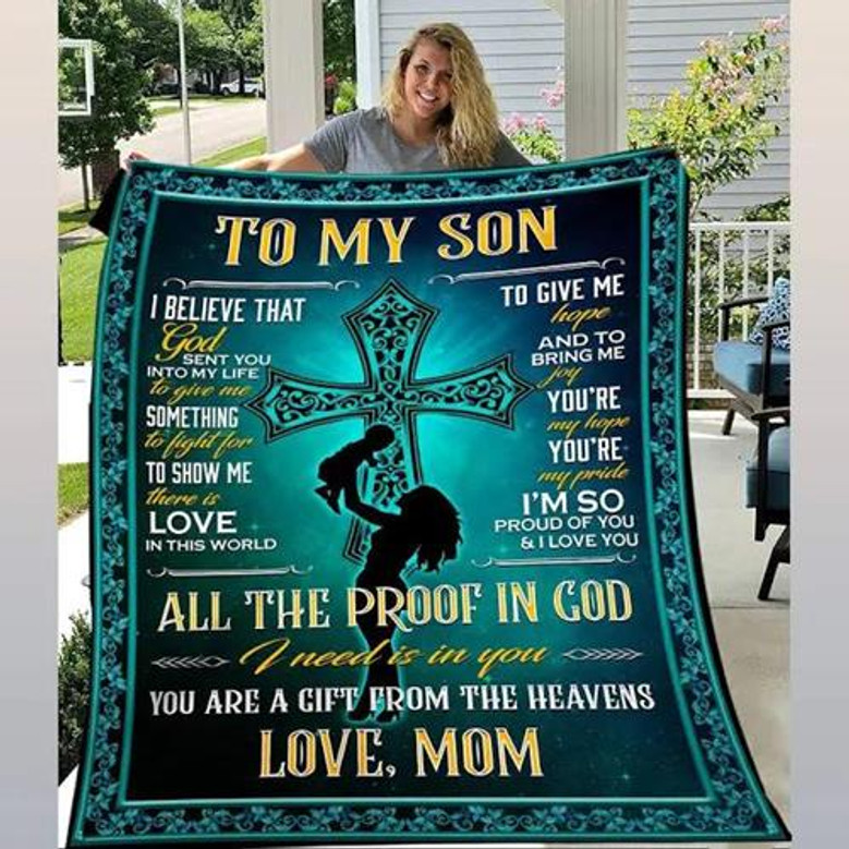 To My Son You Are A Gift From Heaven Fleece Blanket Gift For Son From Mom Home Decor Bedding Couch Sofa Soft To My Son You Are A Gift From Heaven Fleece Blanket Gift For Son From Mom Home Decor Bedding Couch Sofa Soft
