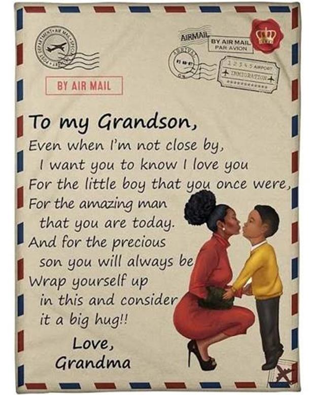 Blanket - Grandma To My Grandson For The Amazing Man That YouRe Today Blanket Gift For Christmas, Home Decor