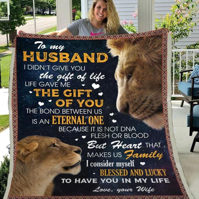 Blanket Gift For Husband Lucky To Have You In My Life To My Husband Blanket From Wife