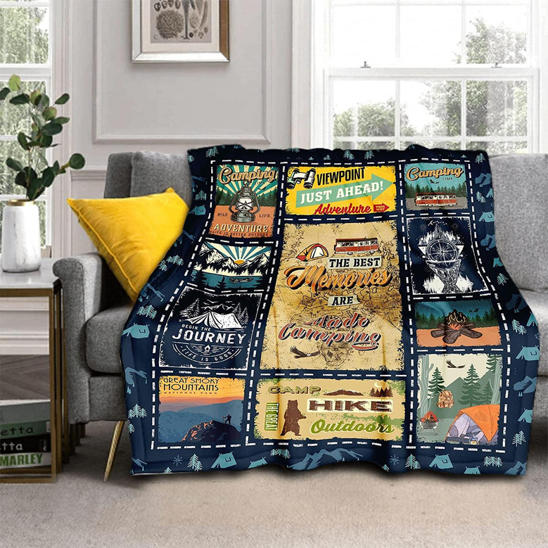 Custom Photo Flannel Blanket - Soft Anti-Pilling Personalized Throw For Couch, Bed, Or Gifts - View #3