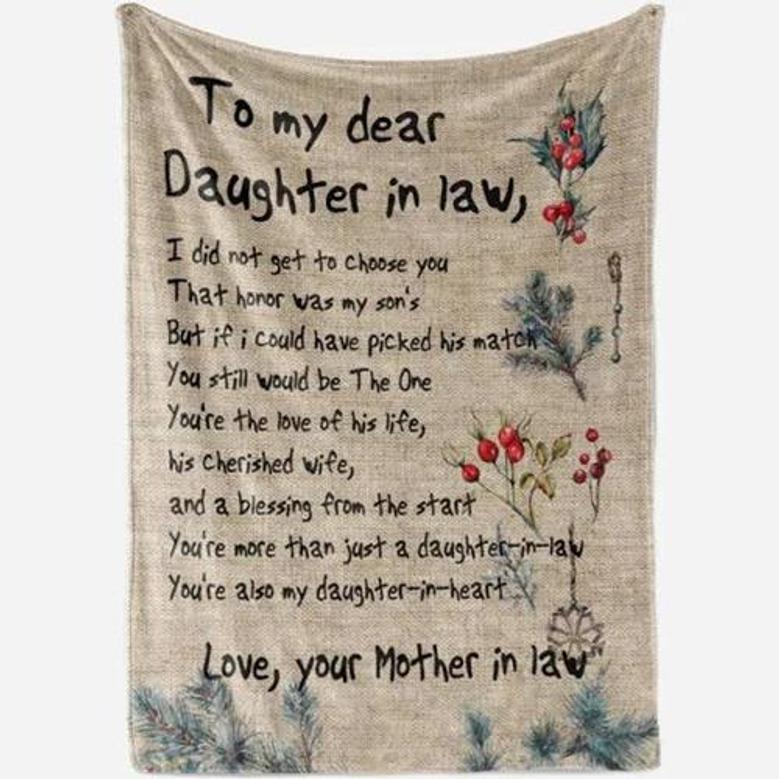 Christmas To My Daughter In Law I Did Not Get To Choose You That Honor Was My Son Gift Ideas