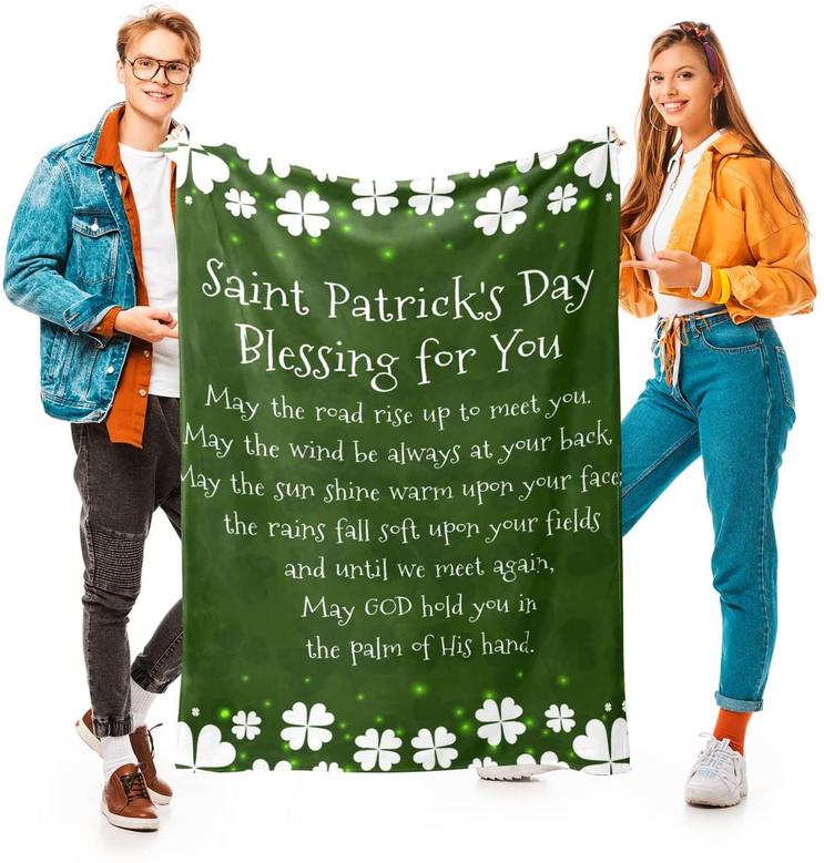Happy St. Patrick's Day Blanket - May The Road Rise Up To Meet You