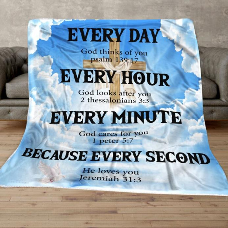 Jesus Blanket Christian Throw Blanket, Healing Soul Inspirational Thoughts Throw Blanket