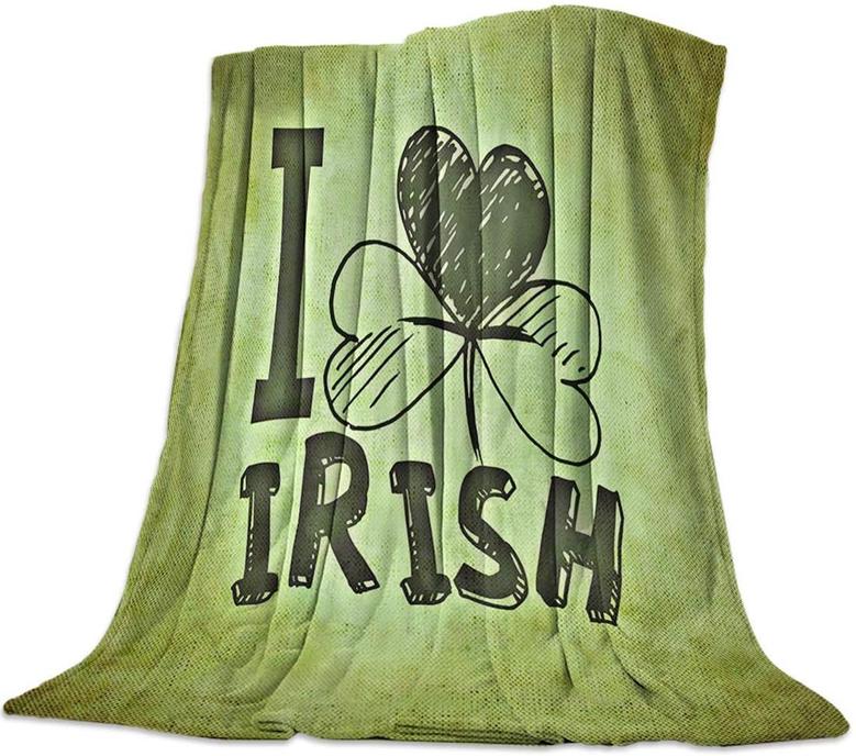 St Patrick Day Blanket - I Love Irish St. Patrick's Day Throw Blanket