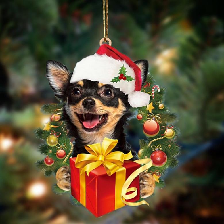 Chihuahua-Dogs give gifts Hanging Ornament