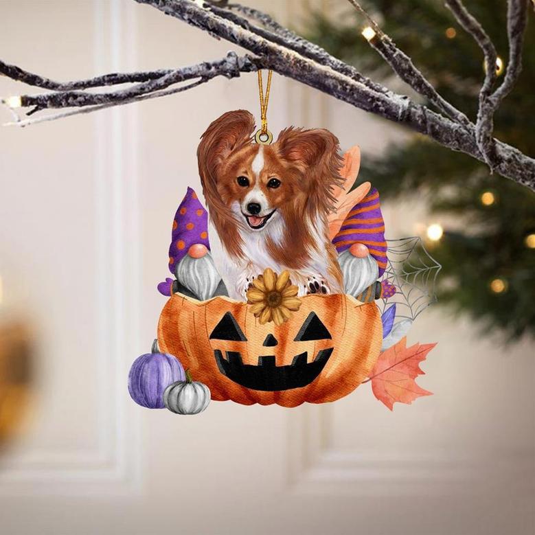 Papillon-Gnomes Pumpkins Hanging Ornament