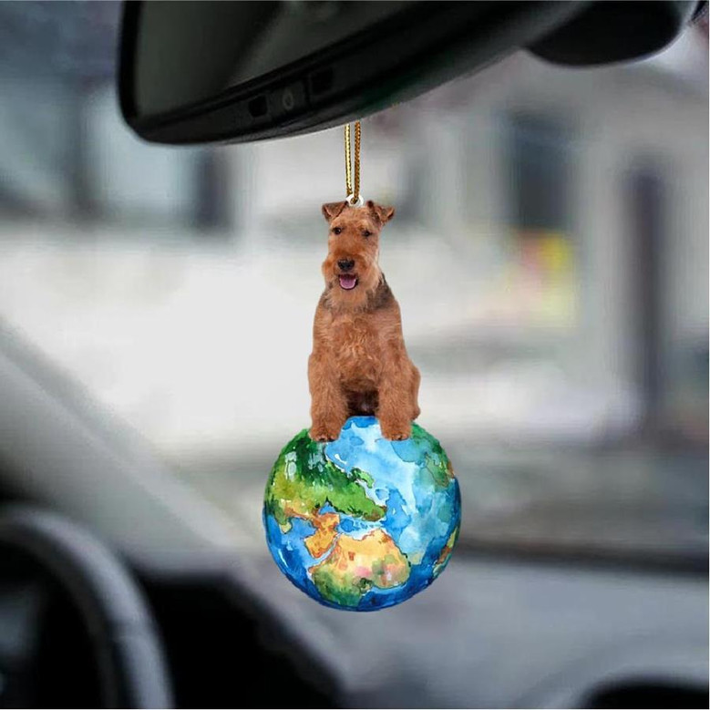 Welsh Terrier-Around My Dog-Two Sided Ornament