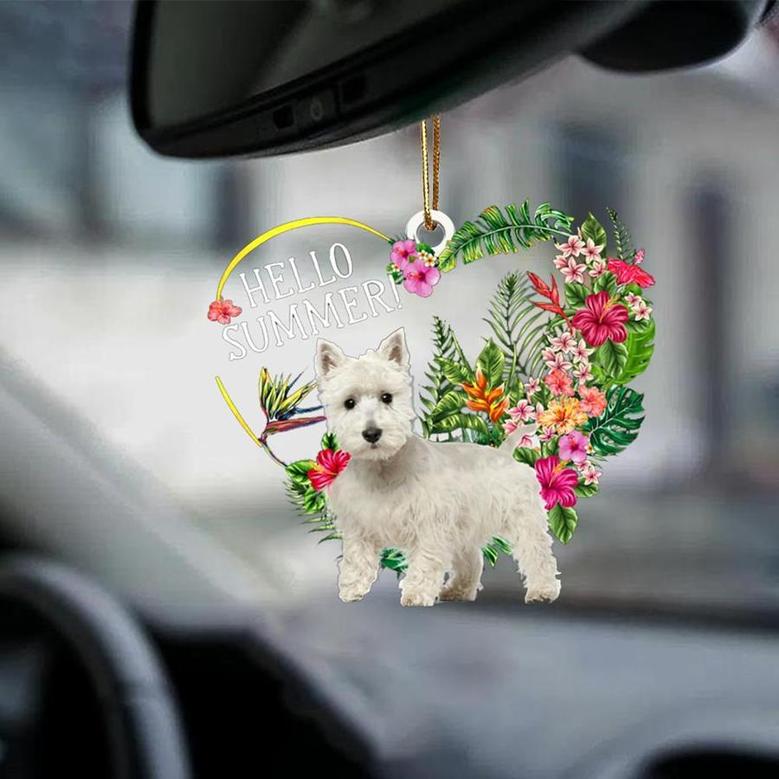 West Highland White Terrier-Hello Summer-Two Sided Ornament