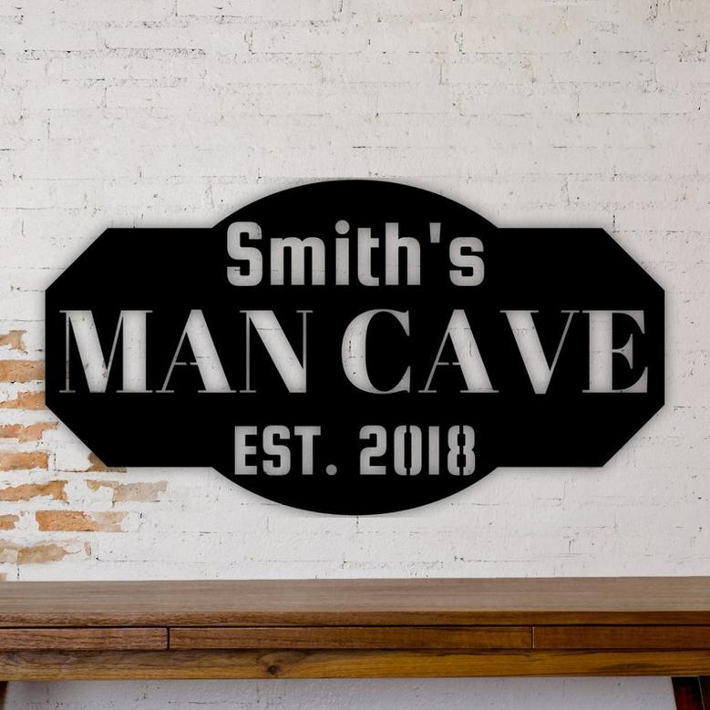 Custom Metal Man Cave Sign-Man Cave Decor-Man Cave Metal Signs-ManCave Sign-Personalized Man Cave Sign Metal-Custom Man Cave Sign