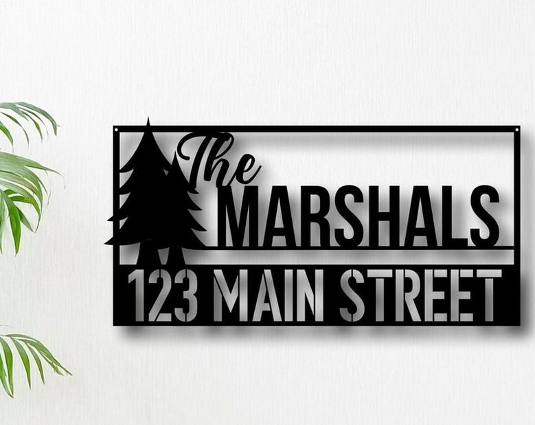 Metal Address Sign for House-Address Plaque-House Number Plaque-Metal Address Numbers-Address Plaque-Front Porch Decor-Metal Signs
