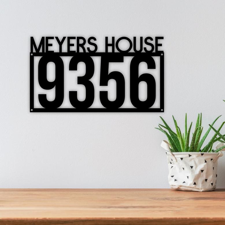 Metal House Number Sign-Address Number Sign-Metal Address Sign-Metal Address NumbersCustom Address Sign-Easy to Hang weather-resistant Metal