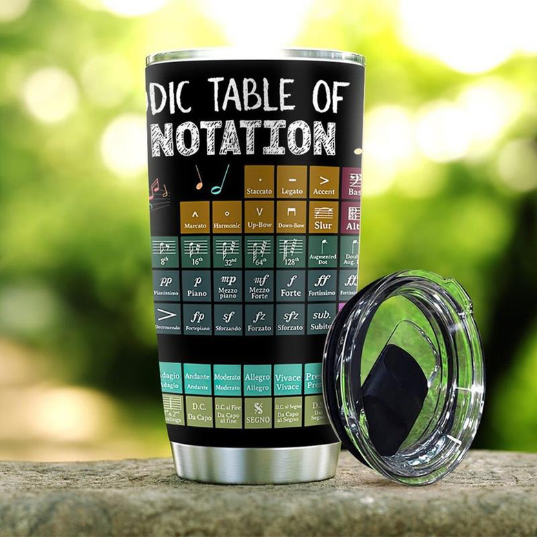 The Periodic Table Of Music Stainless Steel Tumbler 20Oz