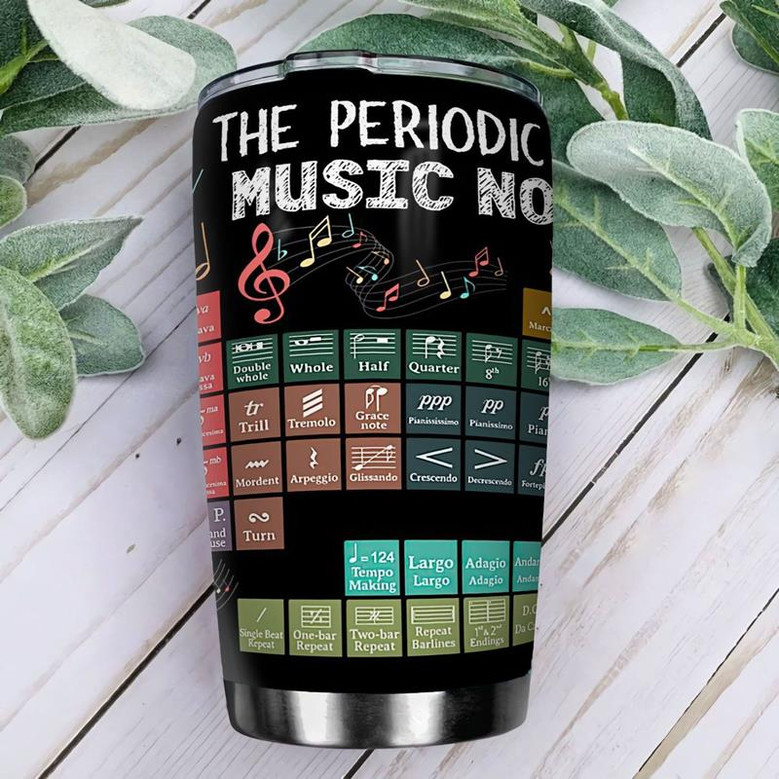 The Periodic Table Of Music Stainless Steel Tumbler 20Oz